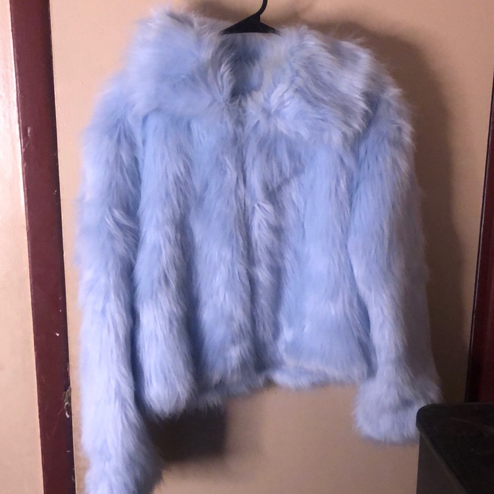 Blue Fuzzy Jacket